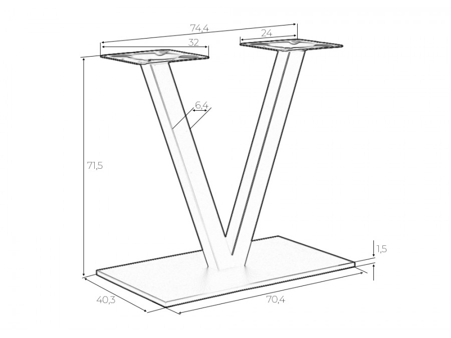 Подстолье обеденное DOBRIN VECTOR