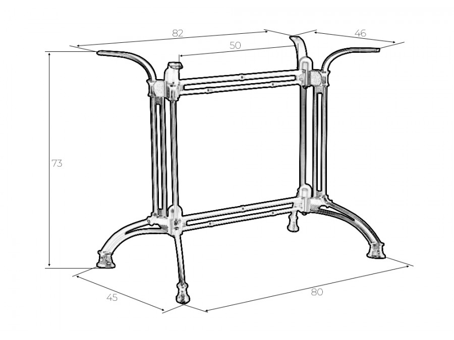 Подстолье обеденное DOBRIN JORDGE WIDE