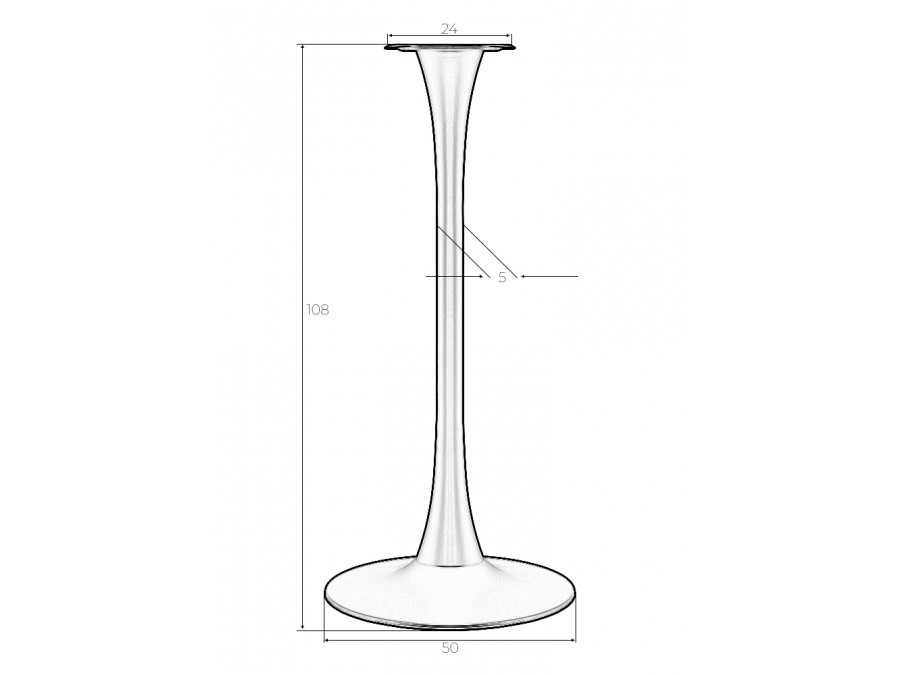 Подстолье барное DOBRIN JIM BLACK HIGH