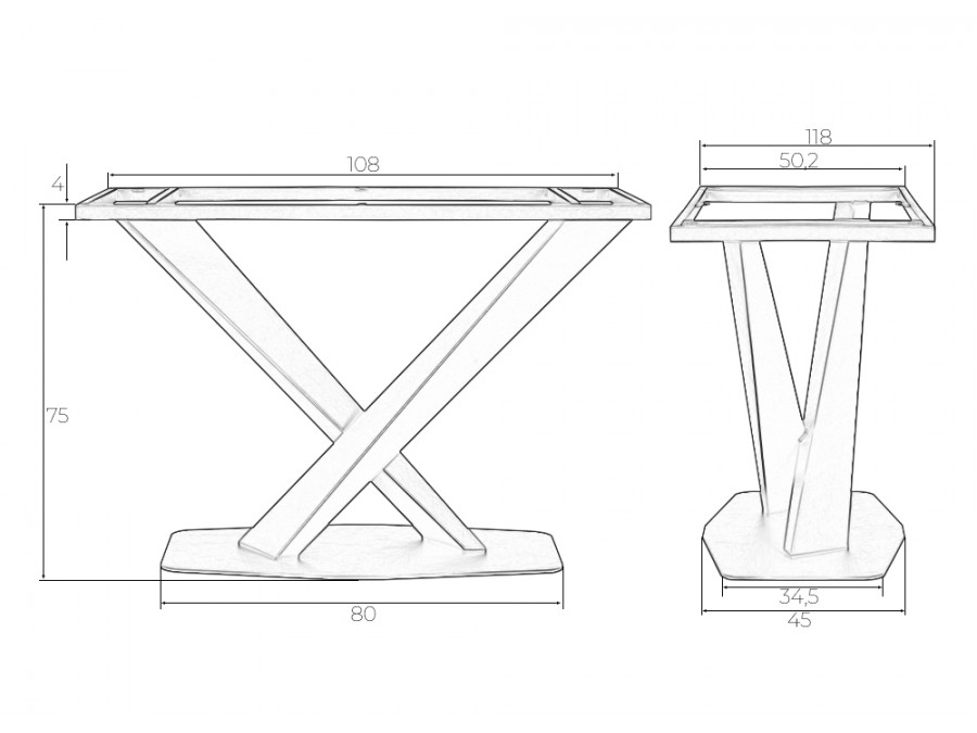 Подстолье обеденное DOBRIN FILIPPO