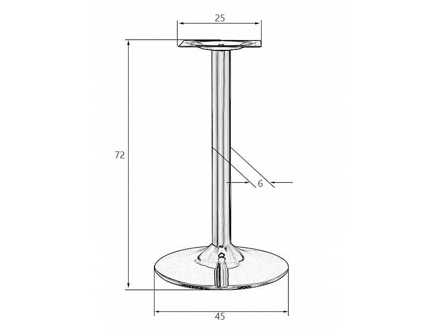 Подстолье обеденное DOBRIN ALAN GREY-BEIGE