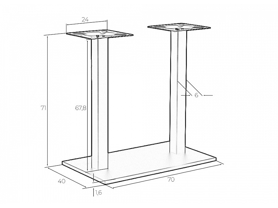 Подстолье обеденное DOBRIN EDWARD