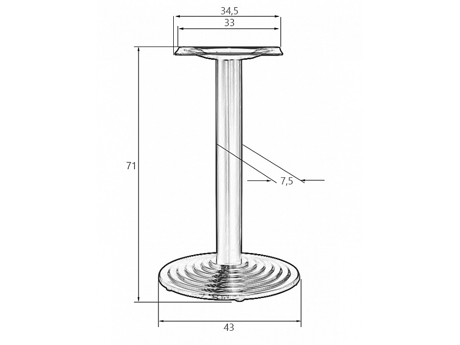 Подстолье обеденное DOBRIN GREG