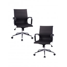 Набор 2 шт Офисное кресло для руководителей DOBRIN CLAYTON, чёрный