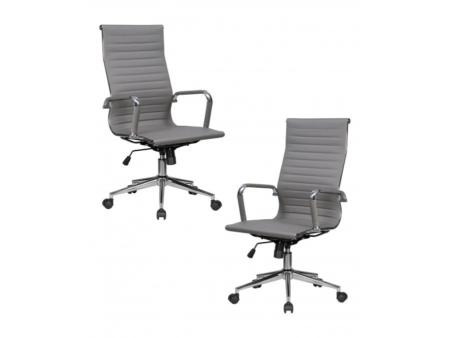Набор 2 шт Офисное кресло для руководителей DOBRIN CLARK SIMPLE, серый (47)