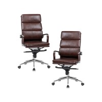 Набор 2 шт Офисное кресло для руководителей DOBRIN ARNOLD, коричневый