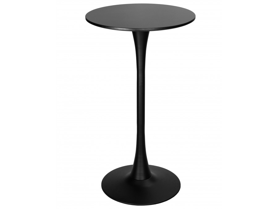 Стол барный MIA BAR, черная столешница, черное основание