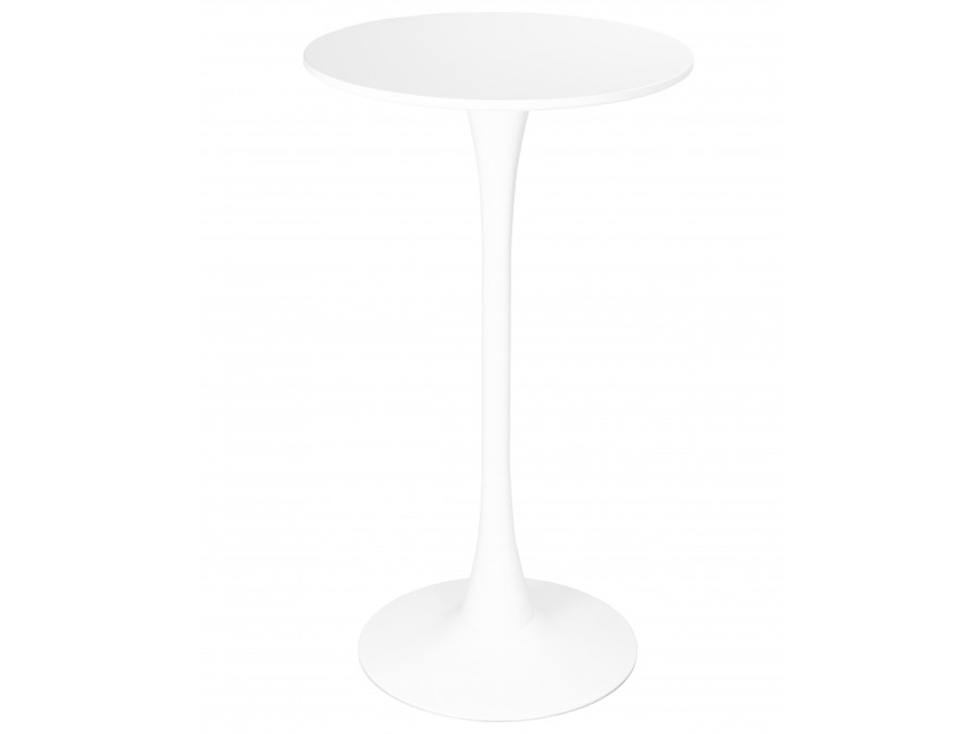 Стол барный MIA BAR, белая столешница, белое основание