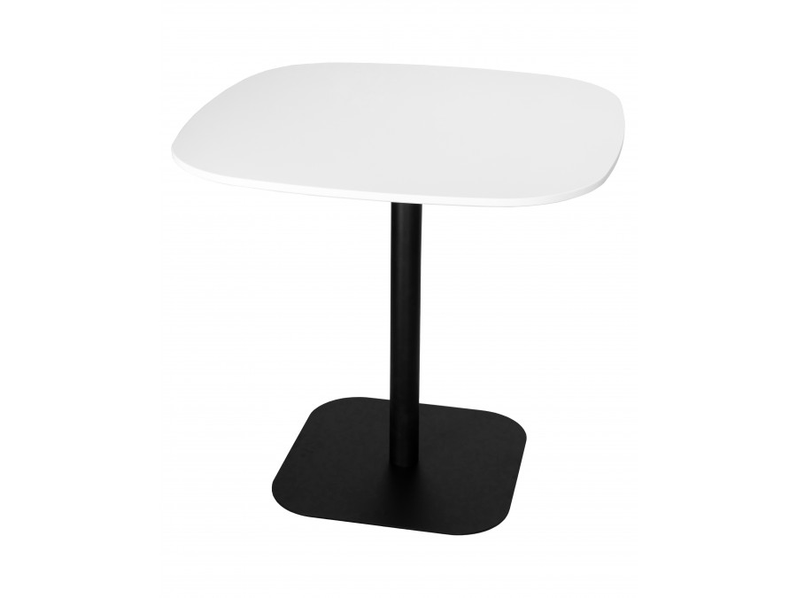 Стол обеденный DOBRIN OTIS, белая столешница, черное основание