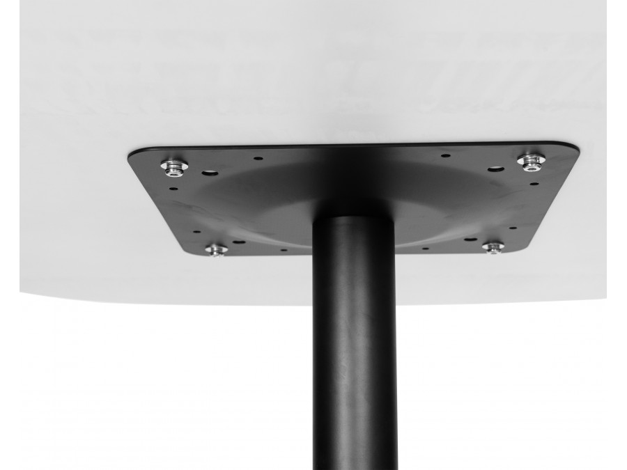 Стол обеденный DOBRIN OTIS, белая столешница, черное основание