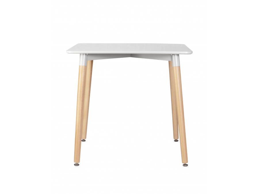 Стол обеденный DOBRIN SERRA, ножки светлый бук, столешница светло-серая