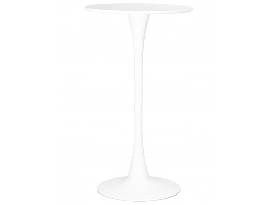 Стол барный MIA BAR, белая столешница, белое основание