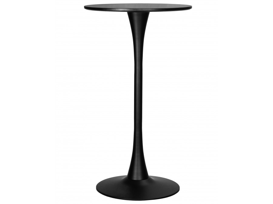 Стол барный MIA BAR, черная столешница, черное основание