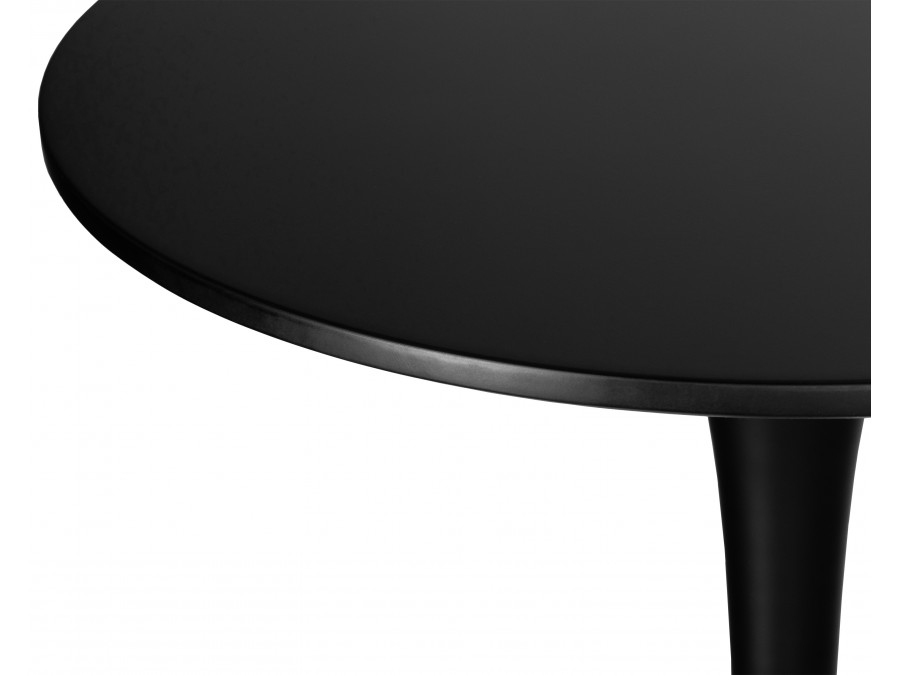 Стол барный MIA BAR, черная столешница, черное основание