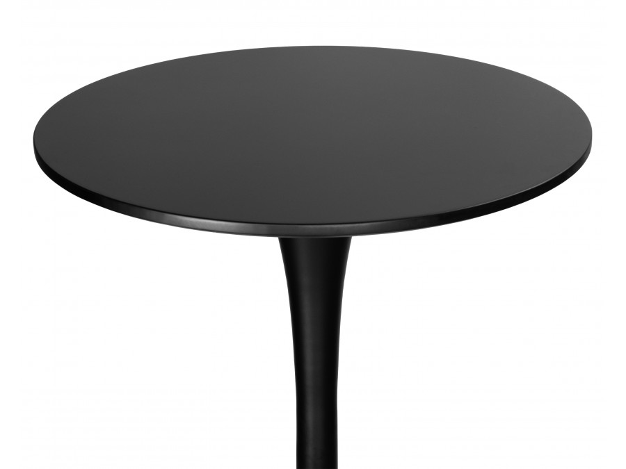 Стол барный MIA BAR, черная столешница, черное основание