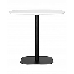 Стол обеденный DOBRIN OTIS, белая столешница, черное основание