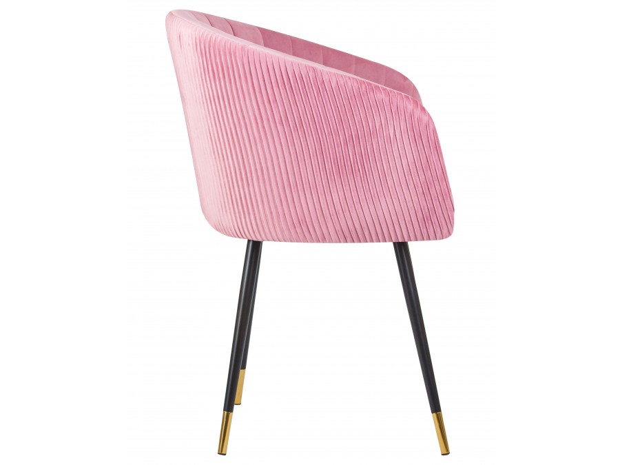 Стул обеденный DOBRIN MARY, розовый велюр (1922-16)