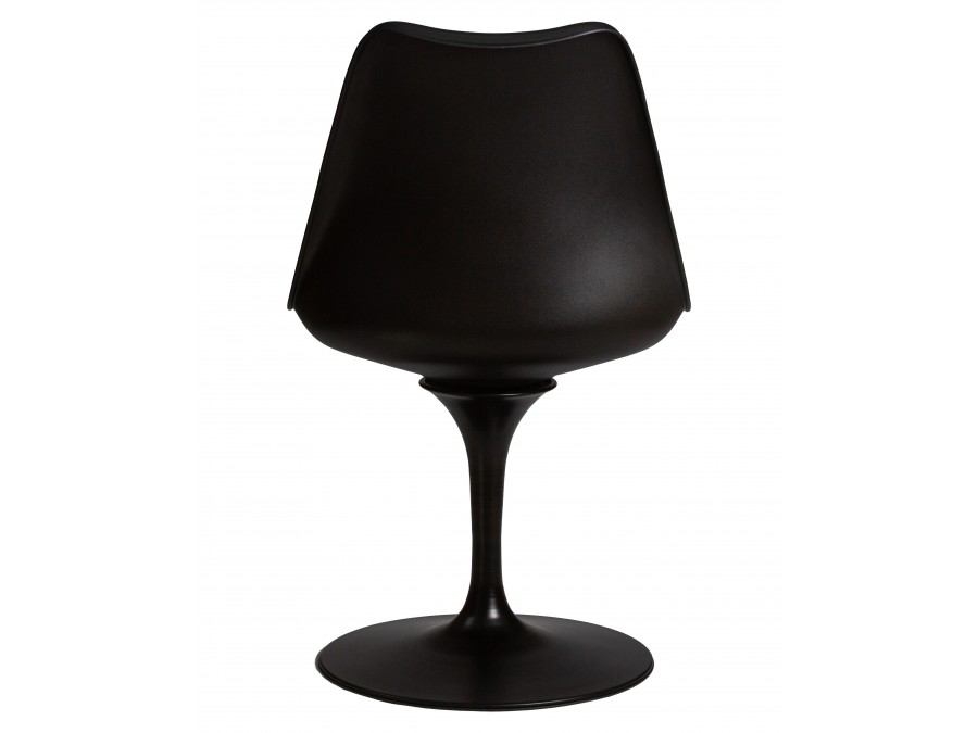 Стул обеденный DOBRIN TULIP, черное основание, цвет черный (B-03)