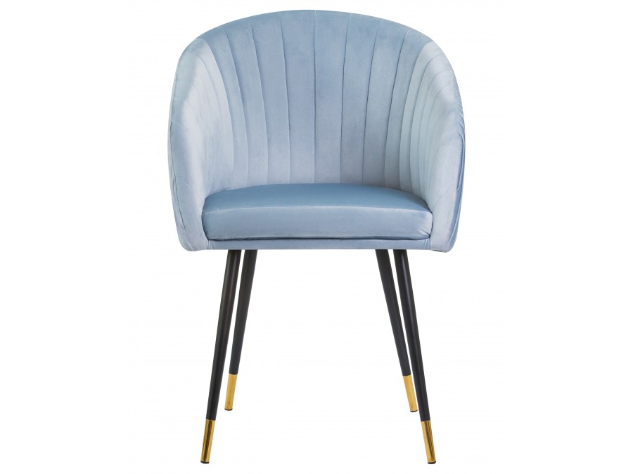 Стул обеденный DOBRIN MARY, серо-голубой велюр (1922-6)
