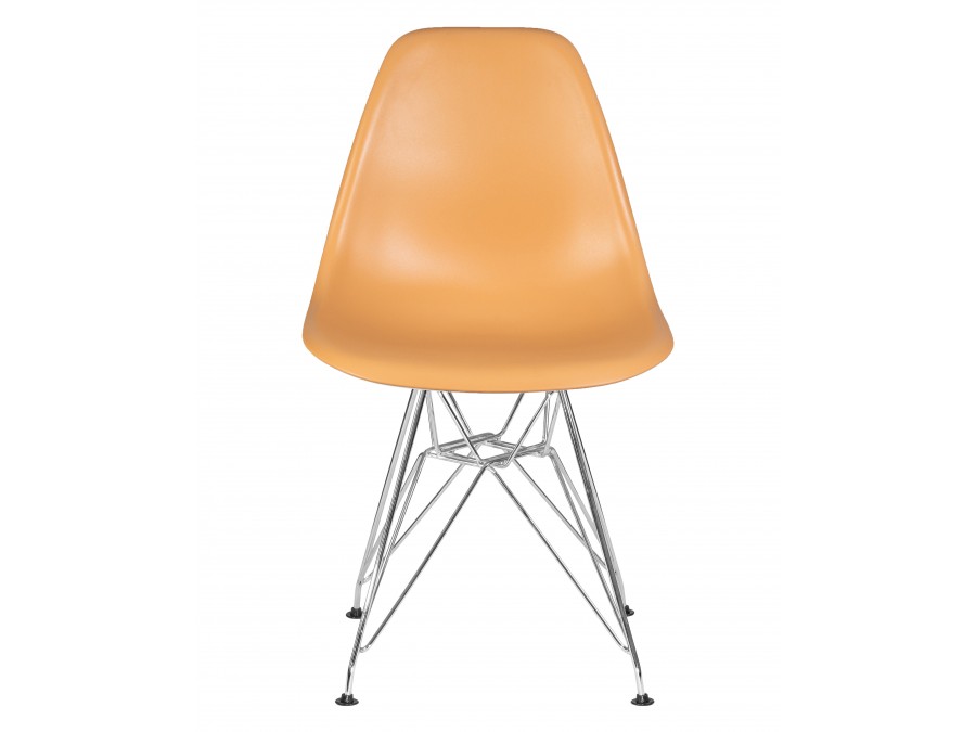 Стул обеденный DOBRIN DSR, ножки хром, цвет персиковый (NX-Y-06)