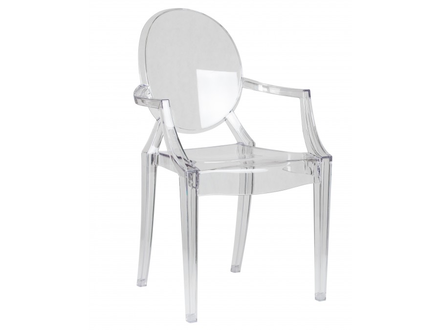 Стул обеденный DOBRIN LOUIS GHOST, цвет прозрачный
