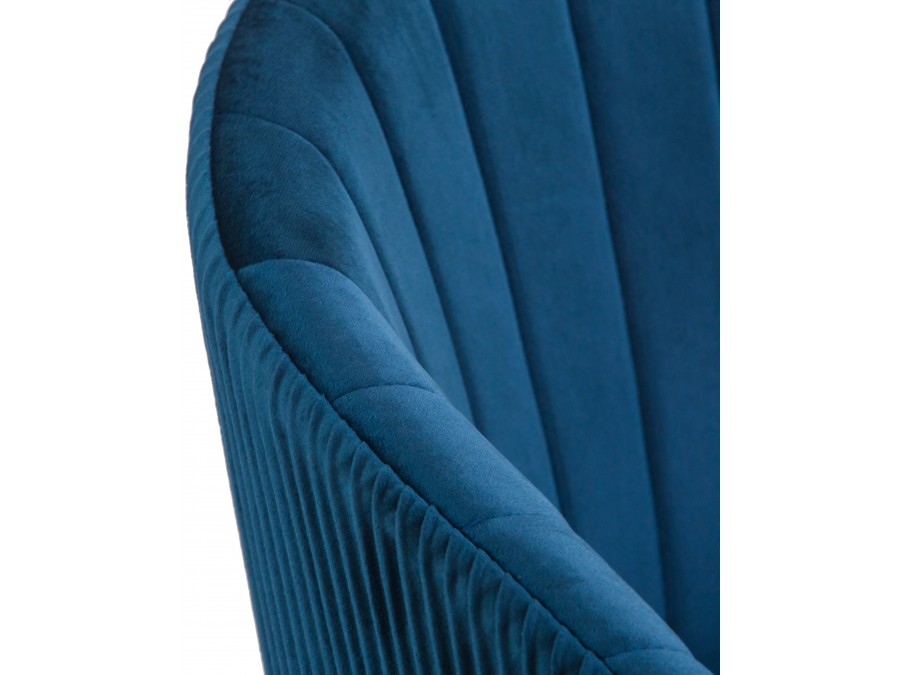 Стул обеденный DOBRIN MARY, синий велюр (1922-20)