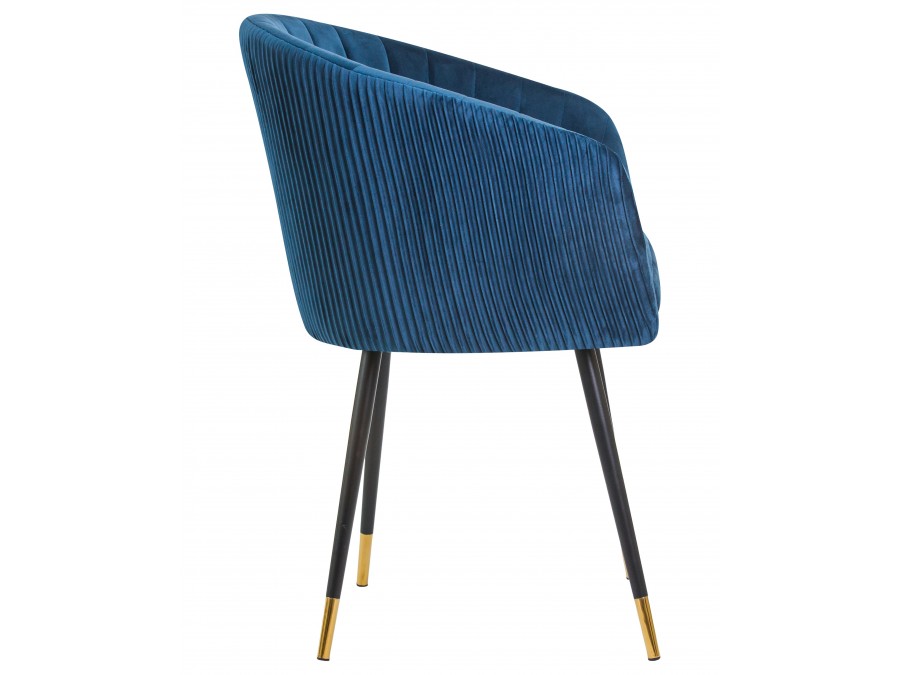 Стул обеденный DOBRIN MARY, синий велюр (1922-20)