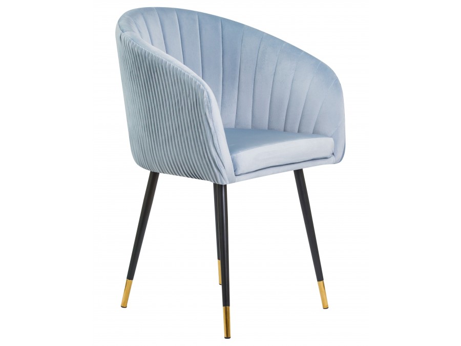 Стул обеденный DOBRIN MARY, серо-голубой велюр (1922-6)
