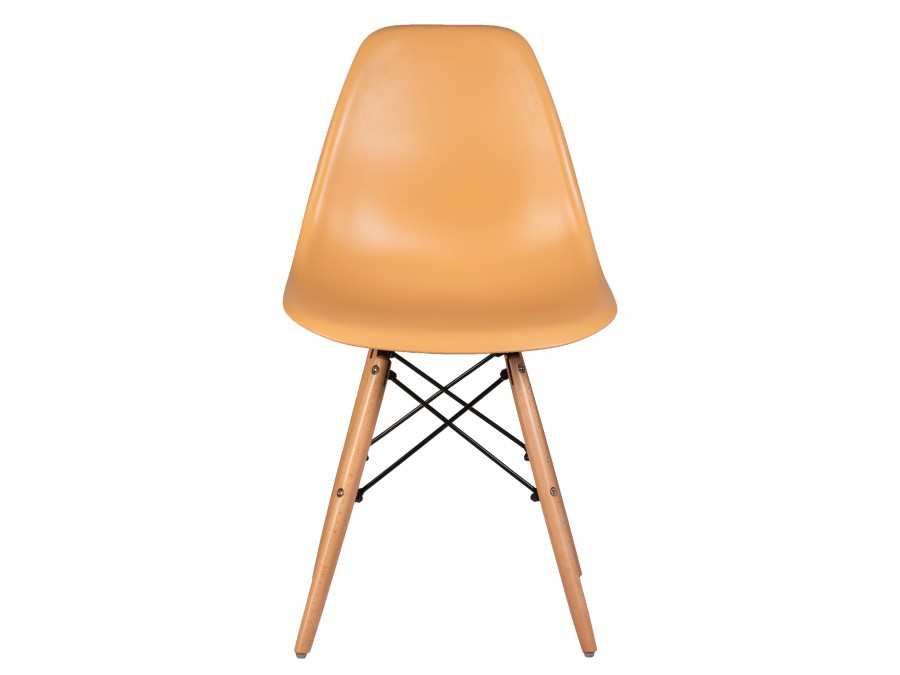 Стул обеденный DOBRIN DSW, ножки светлый бук, цвет персиковый (NX-Y-06)