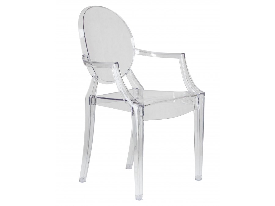 Стул обеденный DOBRIN LOUIS GHOST, цвет прозрачный