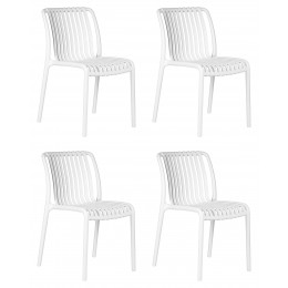 Набор 4 шт Стул обеденный DOBRIN WALTER, белый