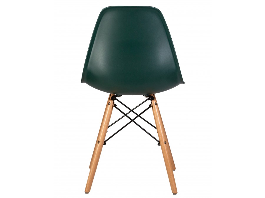 Стул обеденный DOBRIN DSW, ножки светлый бук, цвет тёмно-зеленый (G-13)