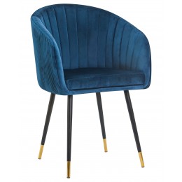Стул обеденный DOBRIN MARY, синий велюр (1922-20)