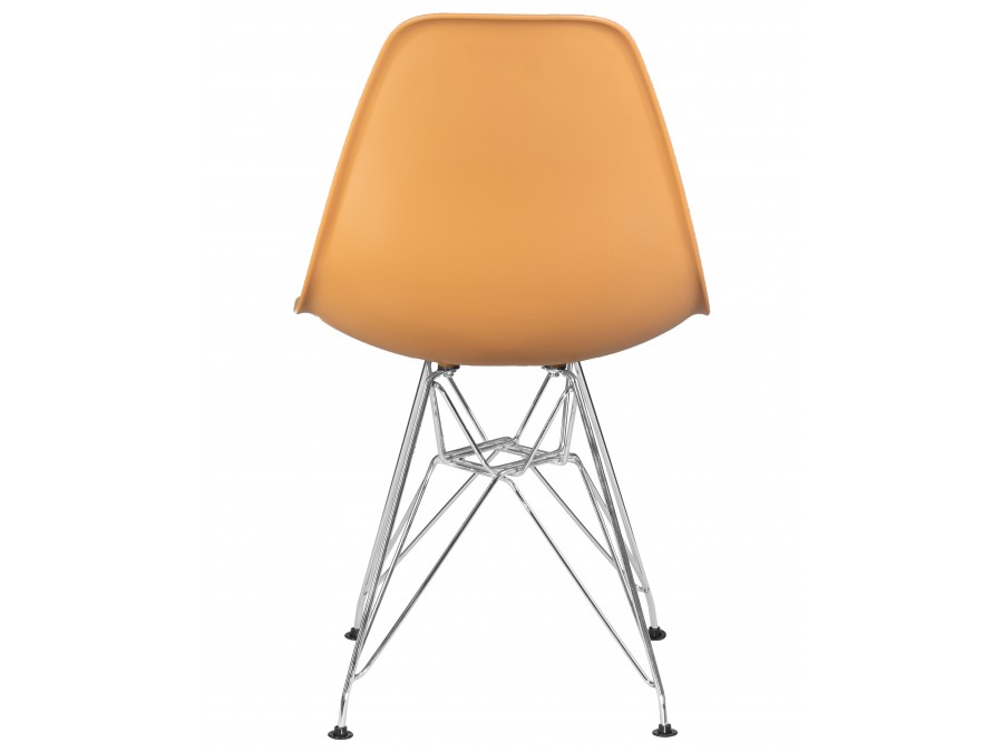 Стул обеденный DOBRIN DSR, ножки хром, цвет персиковый (NX-Y-06)