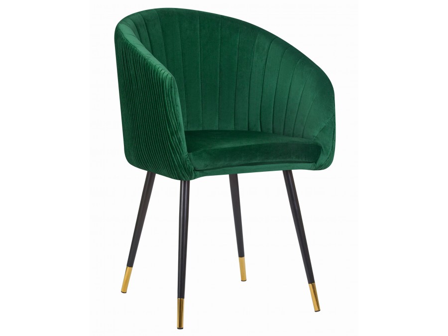 Стул обеденный DOBRIN MARY, зеленый велюр (1922-9)