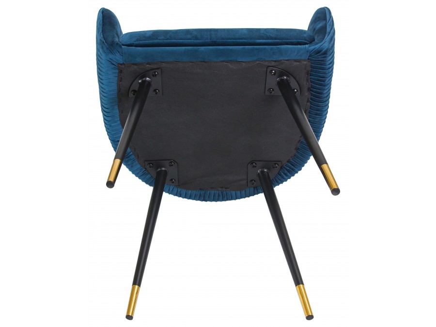 Стул обеденный DOBRIN MARY, синий велюр (1922-20)