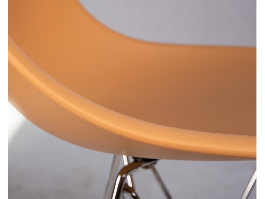 Стул обеденный DOBRIN DSR, ножки хром, цвет персиковый (NX-Y-06)