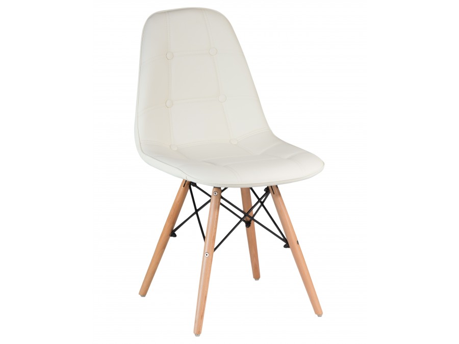 Стул обеденный DOBRIN BENNET, ножки светлый бук, кремовый