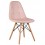 Стул обеденный DOBRIN BENNET, ножки светлый бук, пудрово-розовый велюр (HLR-39)