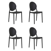 Набор 4 шт Стул обеденный DOBRIN ALBERT, цвет чёрный