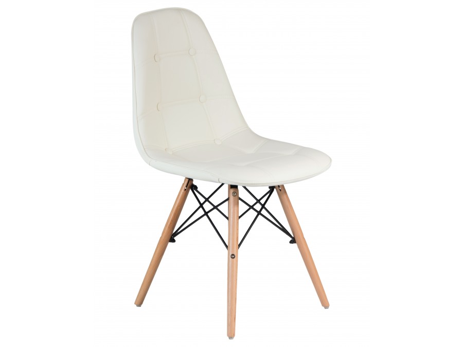 Стул обеденный DOBRIN BENNET, ножки светлый бук, кремовый