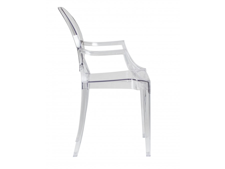 Стул обеденный DOBRIN LOUIS GHOST, цвет прозрачный