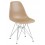 Стул обеденный DOBRIN DSR, ножки хром, цвет бежевый (GR-03)
