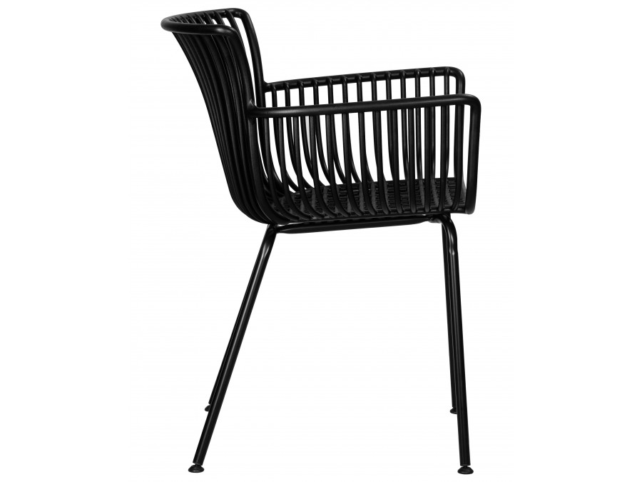 Набор 4 шт Стул обеденный DOBRIN ROSS, черный (B-03) без подушки