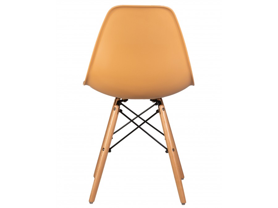 Стул обеденный DOBRIN DSW, ножки светлый бук, цвет персиковый (NX-Y-06)