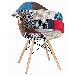 Стул обеденный DOBRIN DAW PATCHWORK, цвет сиденья мозаика