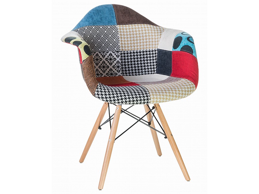 Стул обеденный DOBRIN DAW PATCHWORK, цвет сиденья мозаика