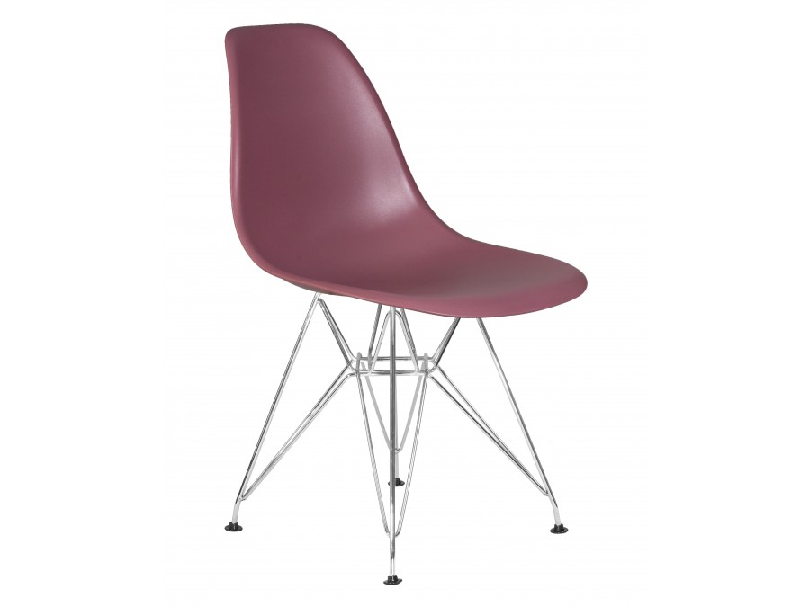 Стул обеденный DOBRIN DSR, ножки хром, цвет пыльная роза (NX-P-11)