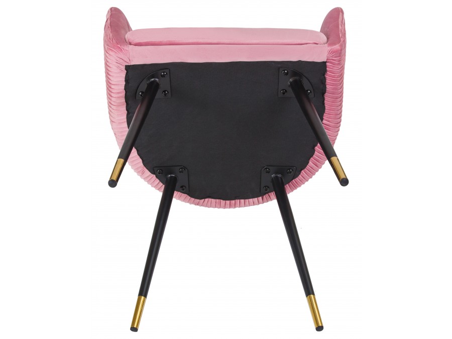 Стул обеденный DOBRIN MARY, розовый велюр (1922-16)