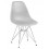 Стул обеденный DOBRIN DSR, ножки хром, цвет светло-серый (GR-01)
